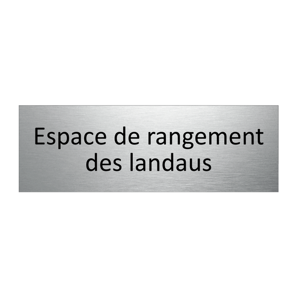 Espace de rangement des landaus