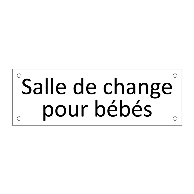 Salle de change pour bébés