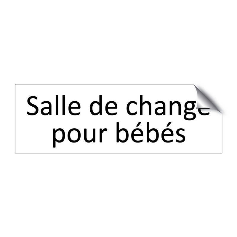 Salle de change pour bébés