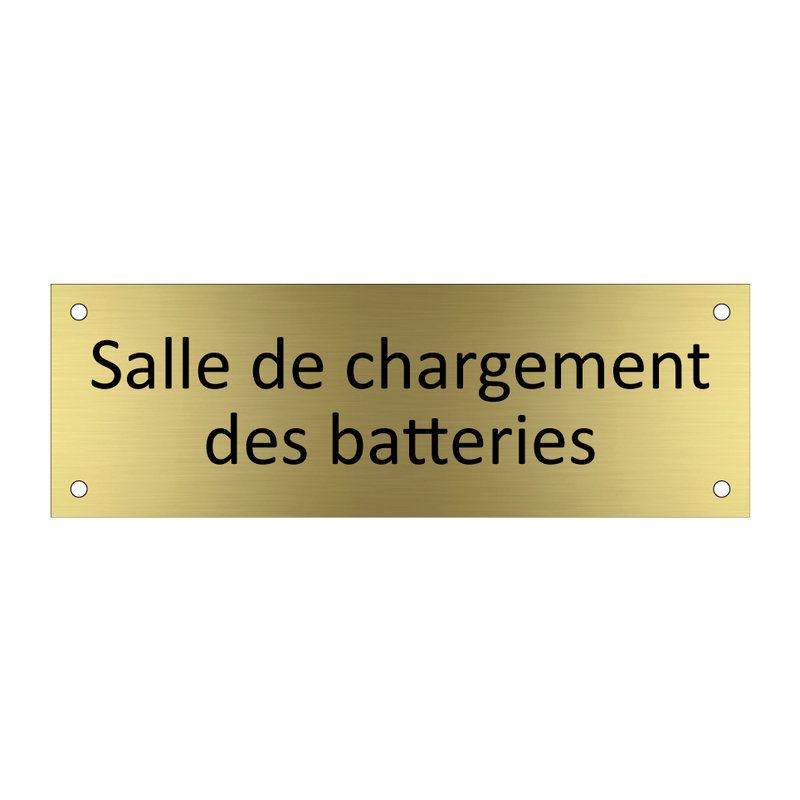 Salle de chargement des batteries