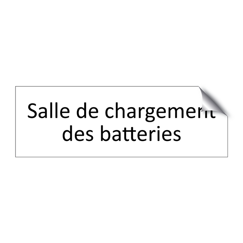 Salle de chargement des batteries