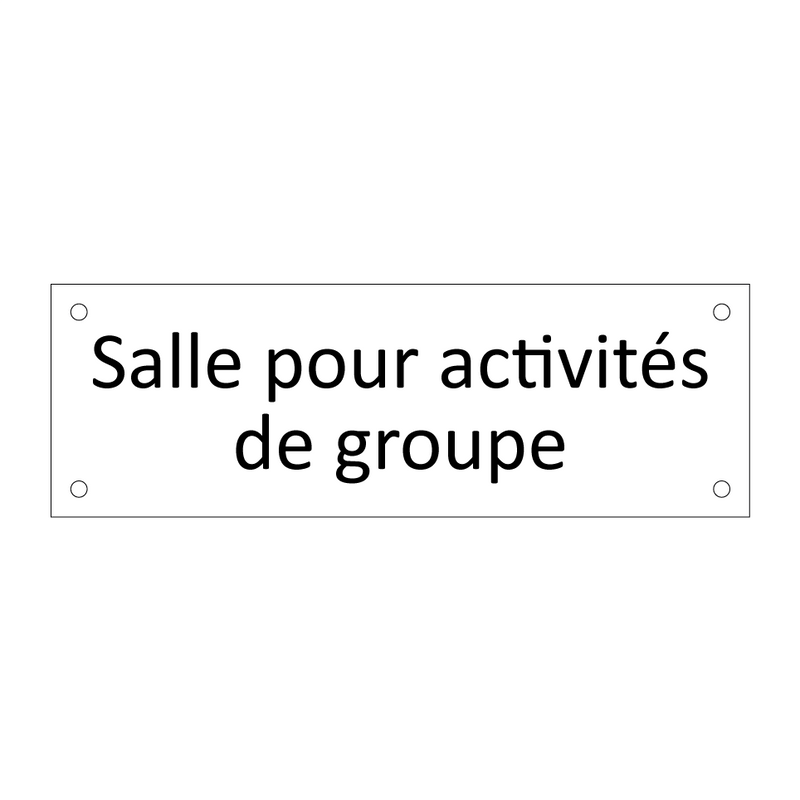 Salle pour activités de groupe