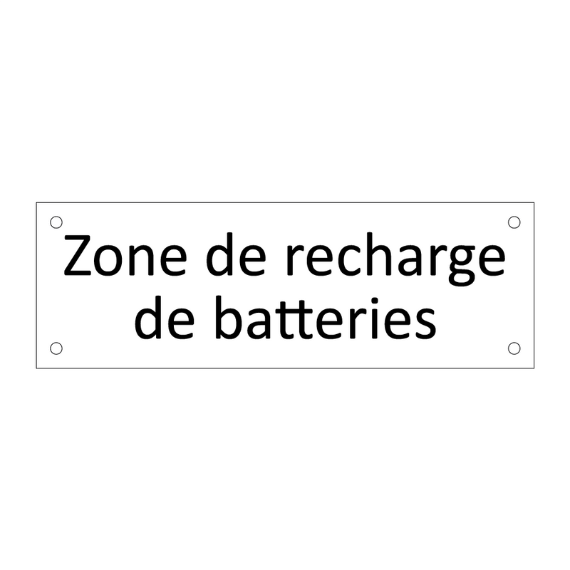 Zone de recharge de batteries