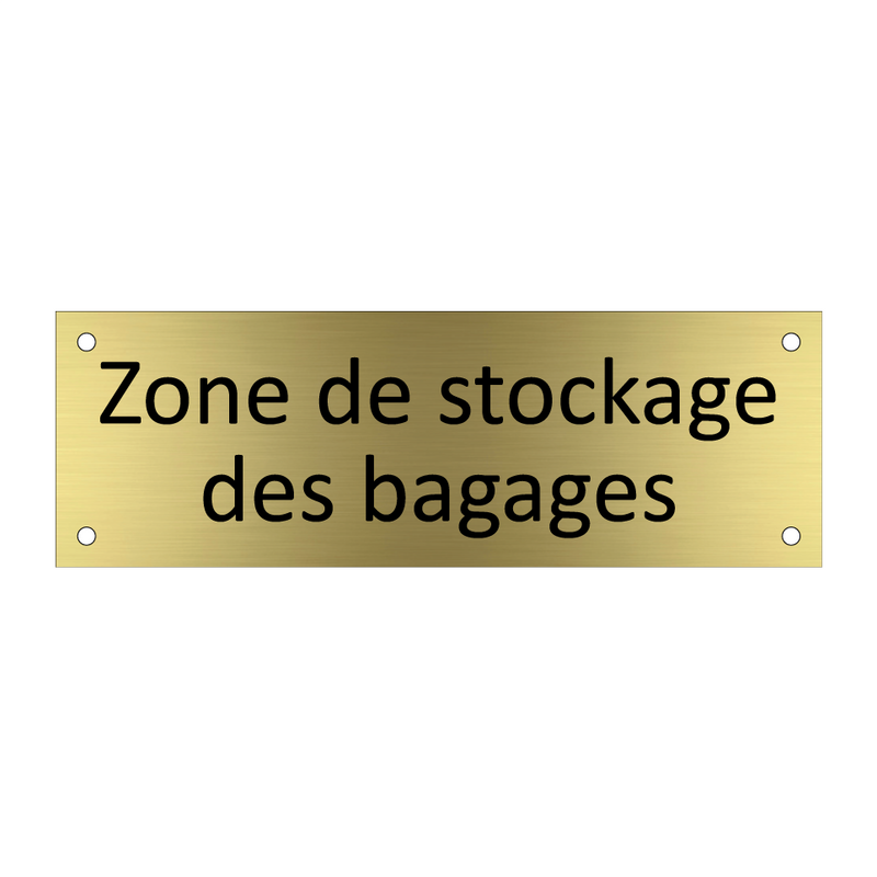 Zone de stockage des bagages