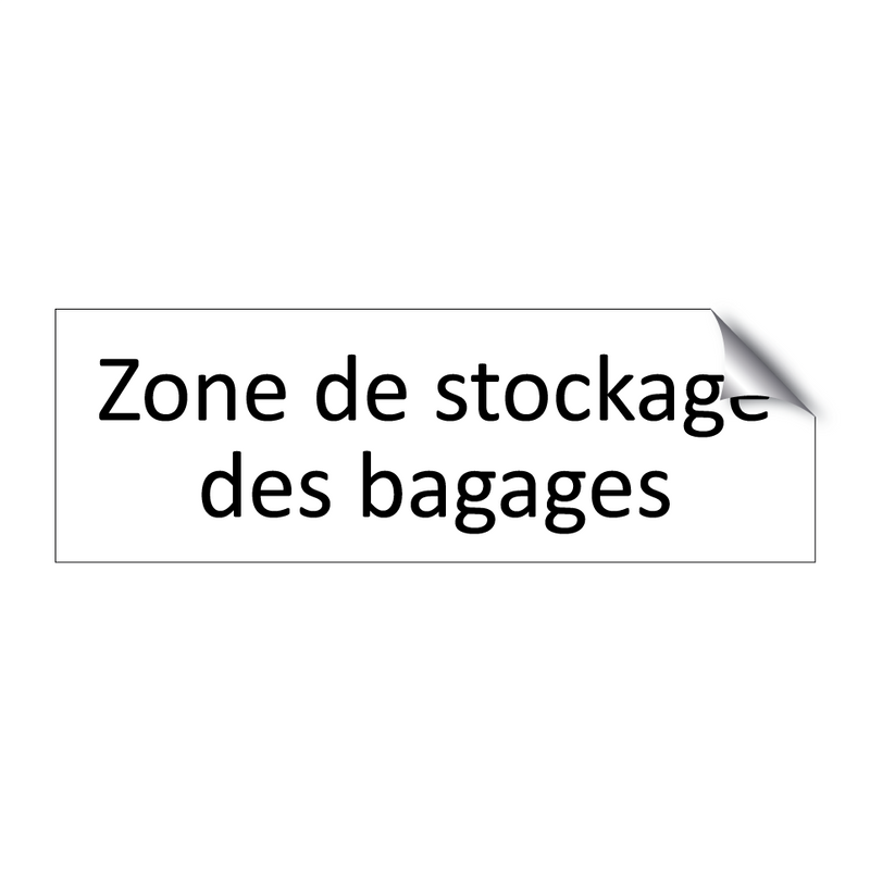 Zone de stockage des bagages