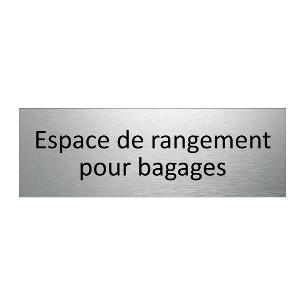 Espace de rangement pour bagages