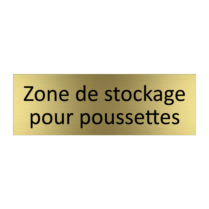 Zone de stockage pour poussettes