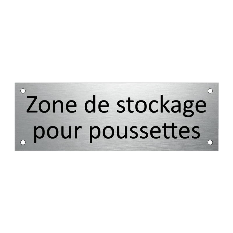 Zone de stockage pour poussettes