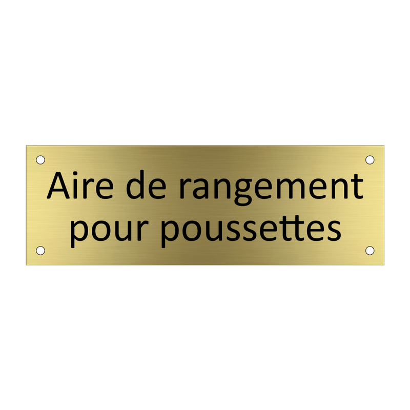 Aire de rangement pour poussettes