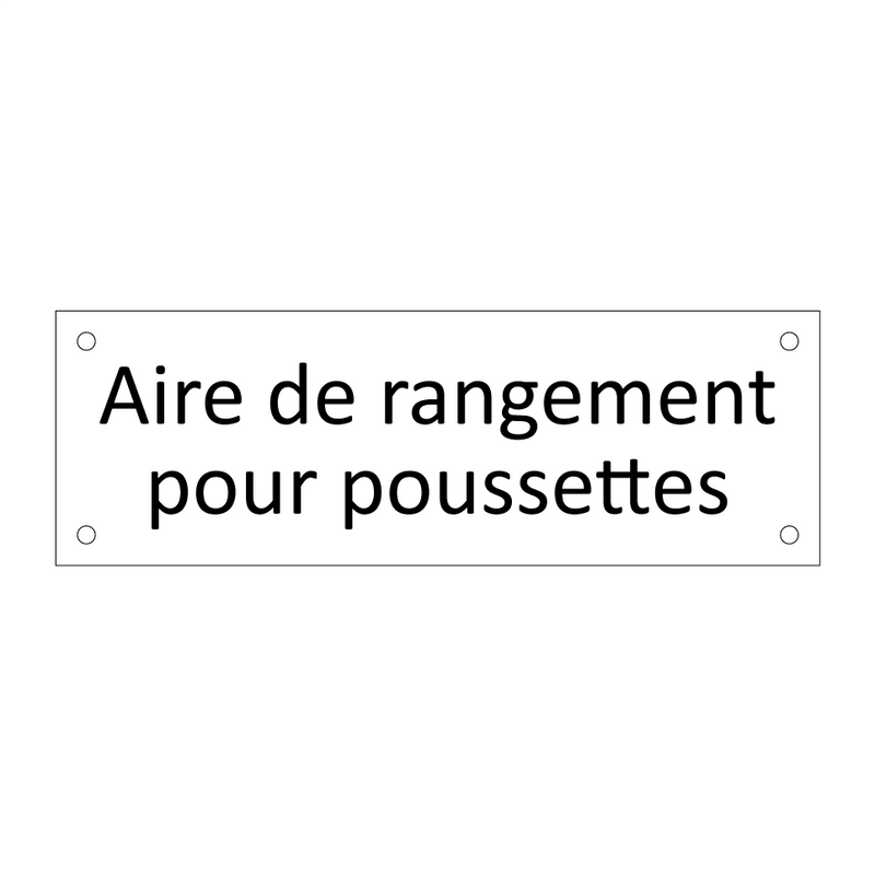 Aire de rangement pour poussettes