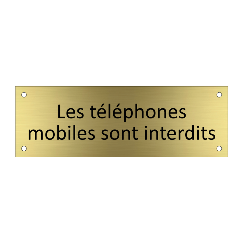 Les téléphones mobiles sont interdits