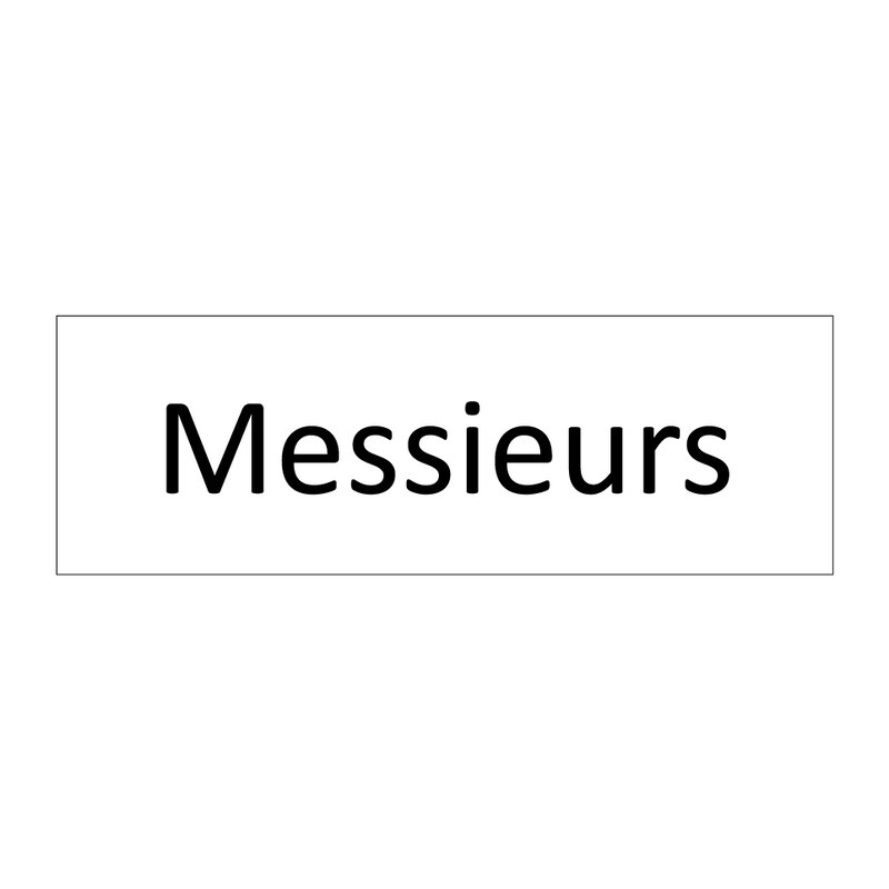 Messieurs