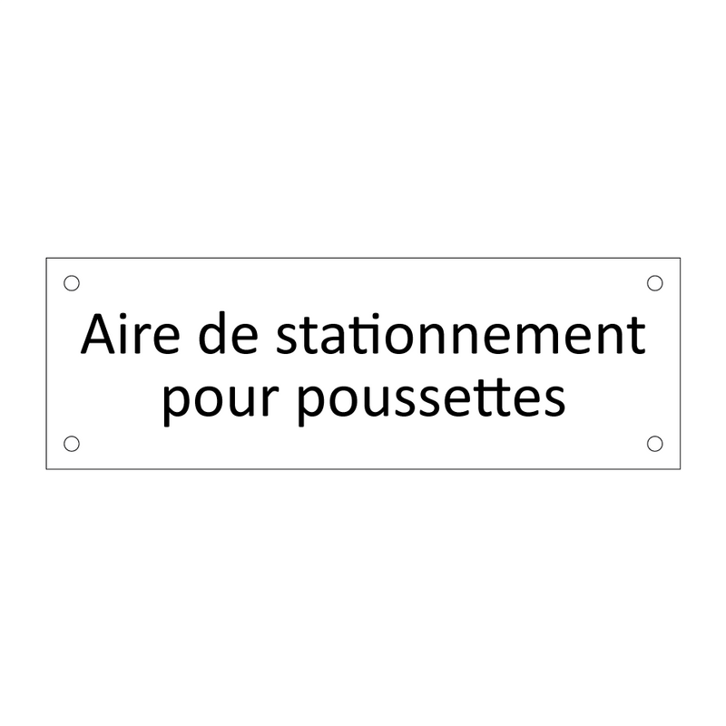 Aire de stationnement pour poussettes