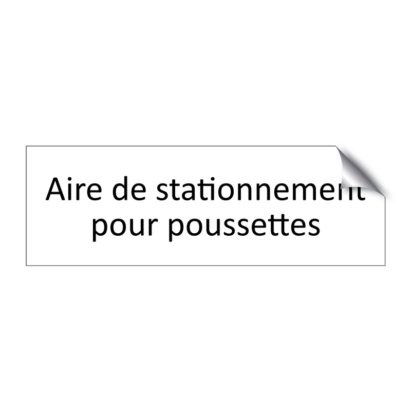 Aire de stationnement pour poussettes