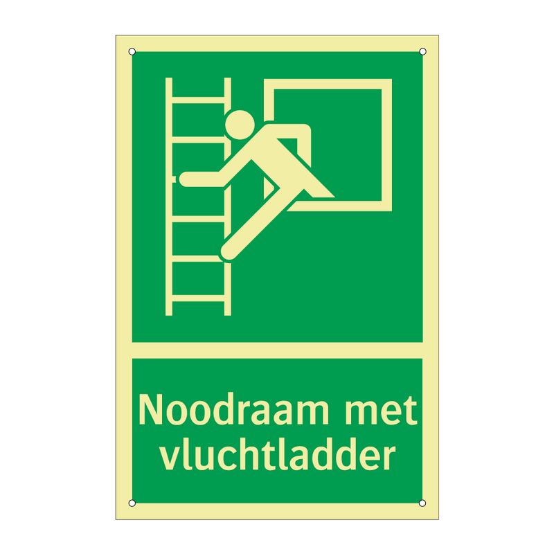 Noodraam met vluchtladder & Noodraam met vluchtladder & Noodraam met vluchtladder