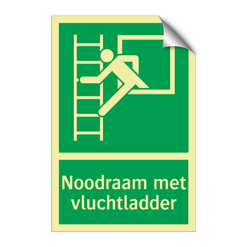 Noodraam met vluchtladder & Noodraam met vluchtladder & Noodraam met vluchtladder