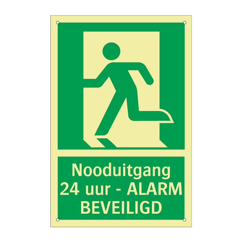 Nooduitgang - 24 uur - ALARM BEVEILIGD & Nooduitgang - 24 uur - ALARM BEVEILIGD