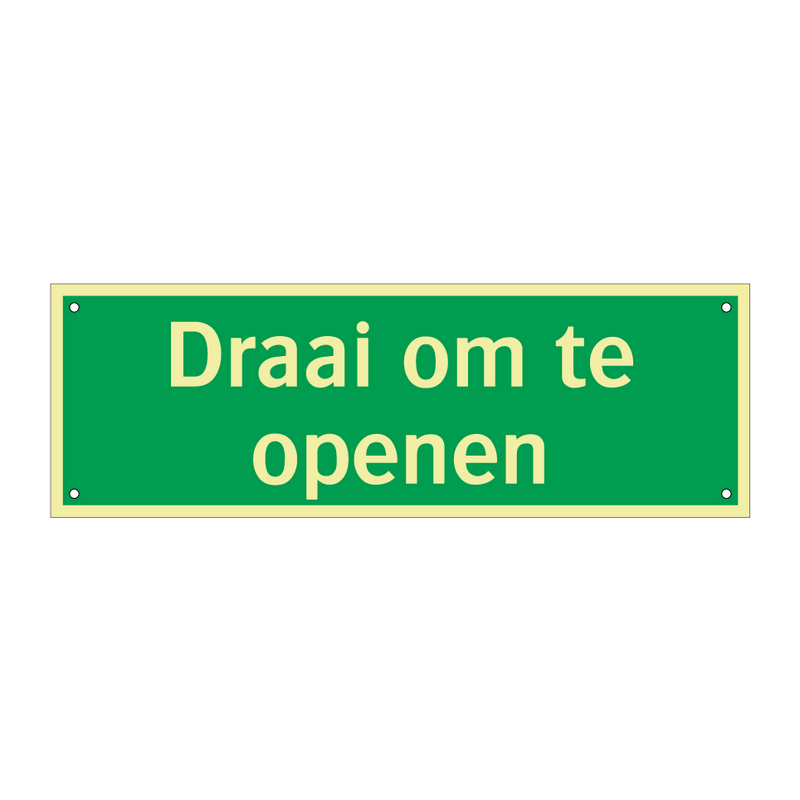 Draai om te openen & Draai om te openen & Draai om te openen & Draai om te openen