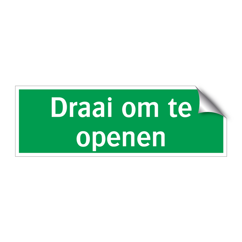 Draai om te openen & Draai om te openen & Draai om te openen & Draai om te openen