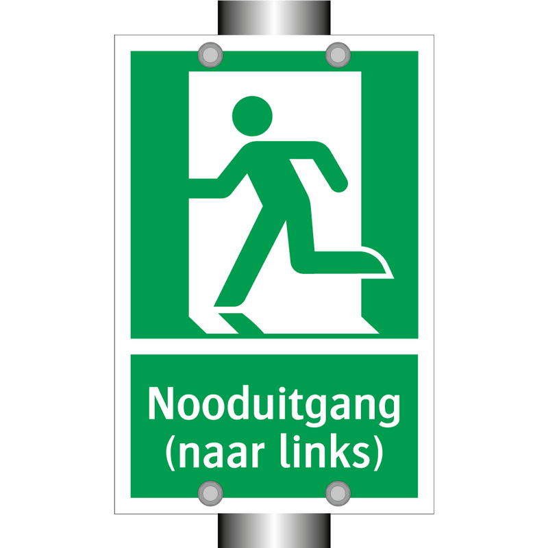 Nooduitgang (naar links) & Nooduitgang (naar links) & Nooduitgang (naar links)