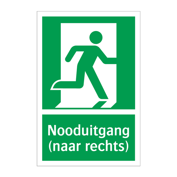 Nooduitgang (naar rechts) & Nooduitgang (naar rechts) & Nooduitgang (naar rechts)