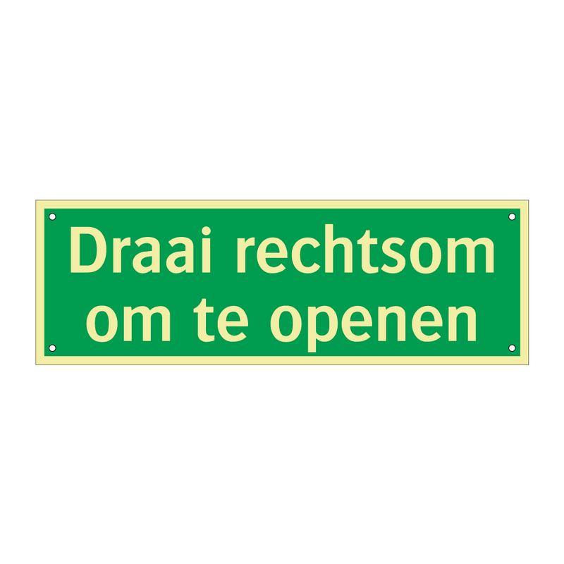 Draai rechtsom om te openen & Draai rechtsom om te openen & Draai rechtsom om te openen