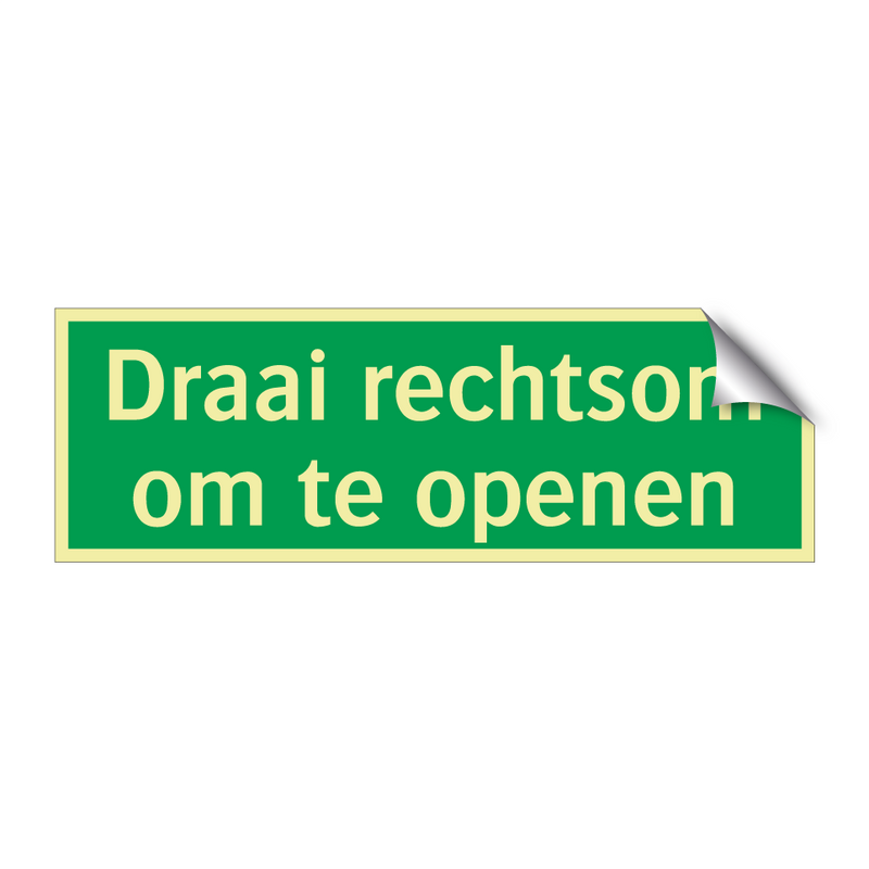 Draai rechtsom om te openen & Draai rechtsom om te openen & Draai rechtsom om te openen