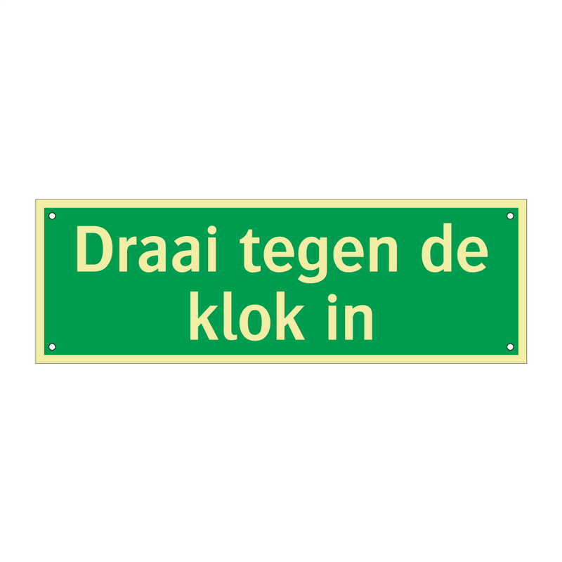 Draai tegen de klok in & Draai tegen de klok in & Draai tegen de klok in & Draai tegen de klok in