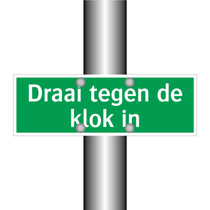 Draai tegen de klok in & Draai tegen de klok in & Draai tegen de klok in