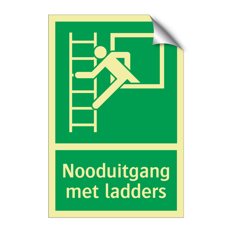 Nooduitgang met ladders & Nooduitgang met ladders & Nooduitgang met ladders