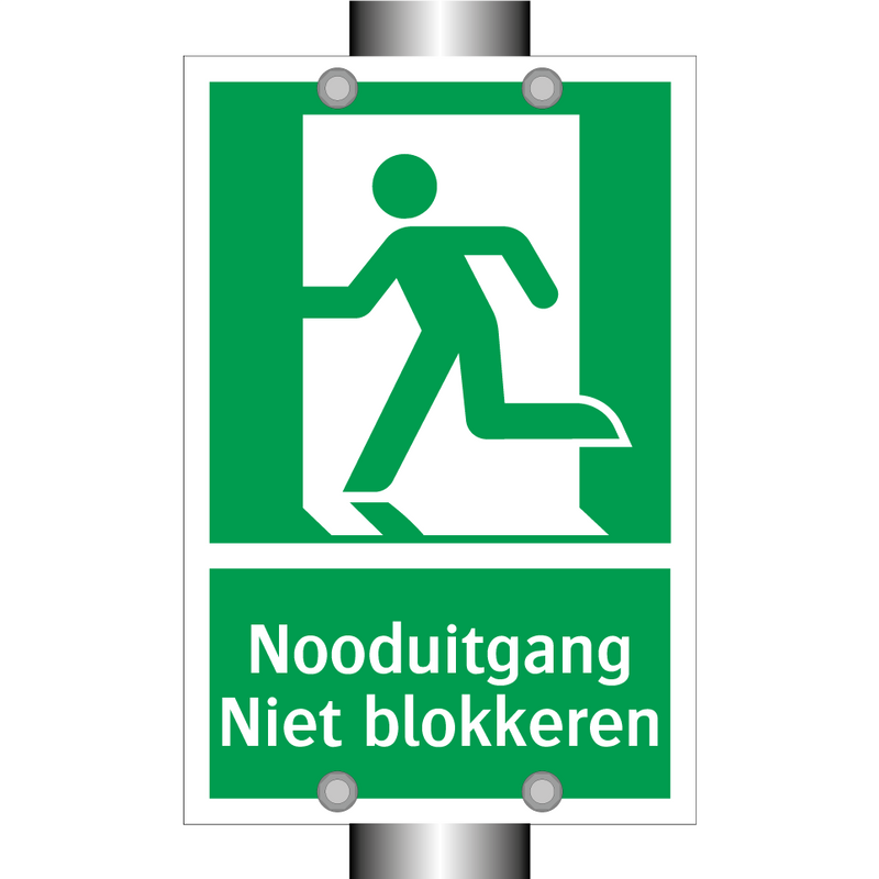 Nooduitgang Niet blokkeren & Nooduitgang Niet blokkeren & Nooduitgang Niet blokkeren