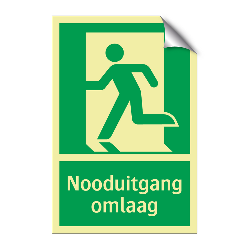 Nooduitgang omlaag & Nooduitgang omlaag & Nooduitgang omlaag & Nooduitgang omlaag