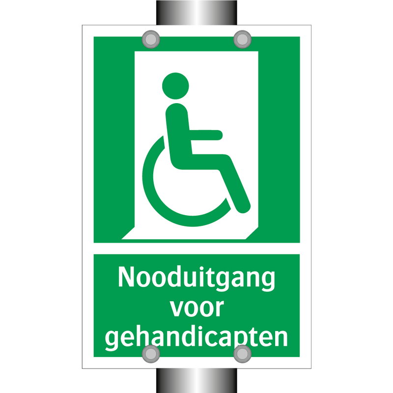 Nooduitgang voor gehandicapten & Nooduitgang voor gehandicapten & Nooduitgang voor gehandicapten