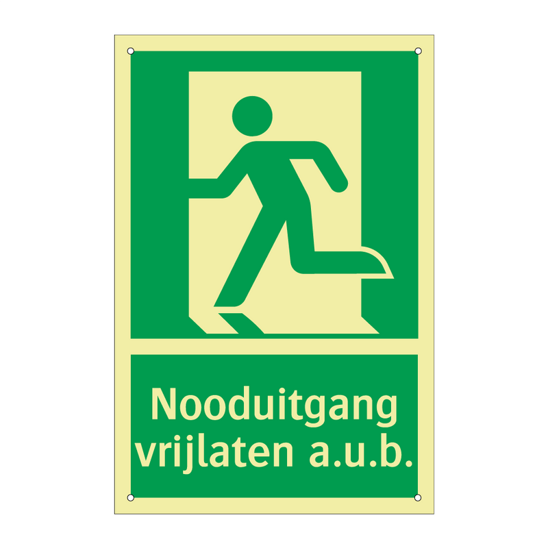 Nooduitgang vrijlaten a.u.b. & Nooduitgang vrijlaten a.u.b. & Nooduitgang vrijlaten a.u.b.