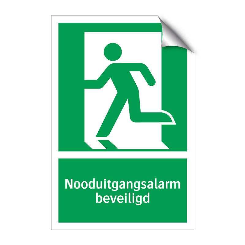 Nooduitgangsalarm beveiligd & Nooduitgangsalarm beveiligd & Nooduitgangsalarm beveiligd