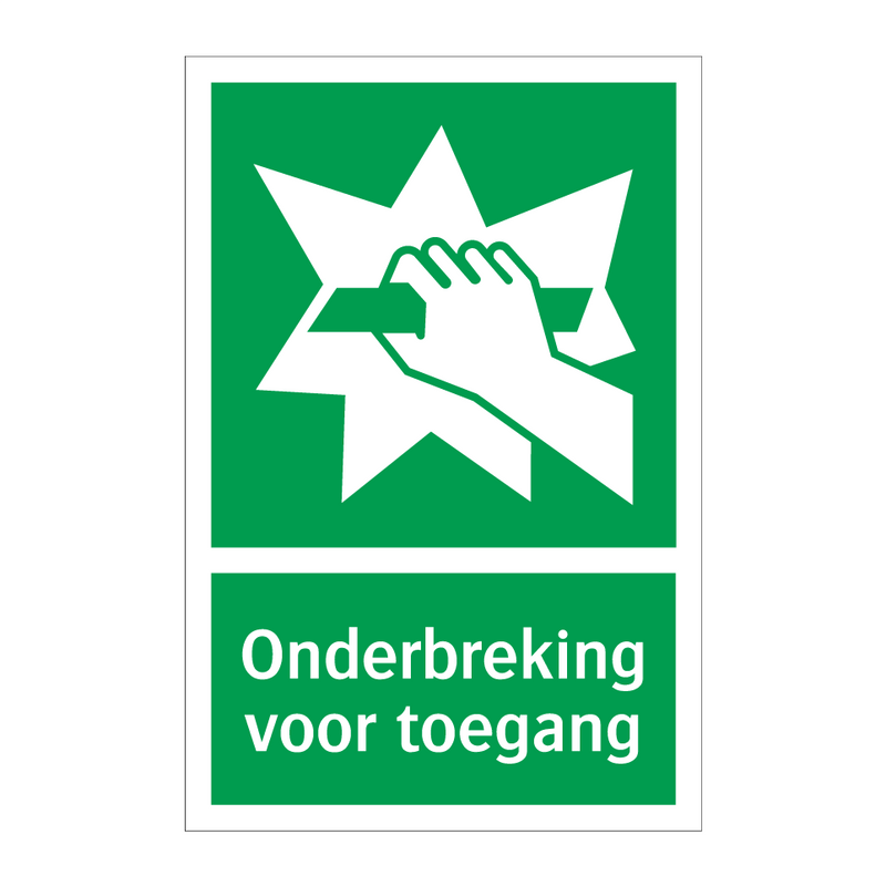 Onderbreking voor toegang & Onderbreking voor toegang & Onderbreking voor toegang