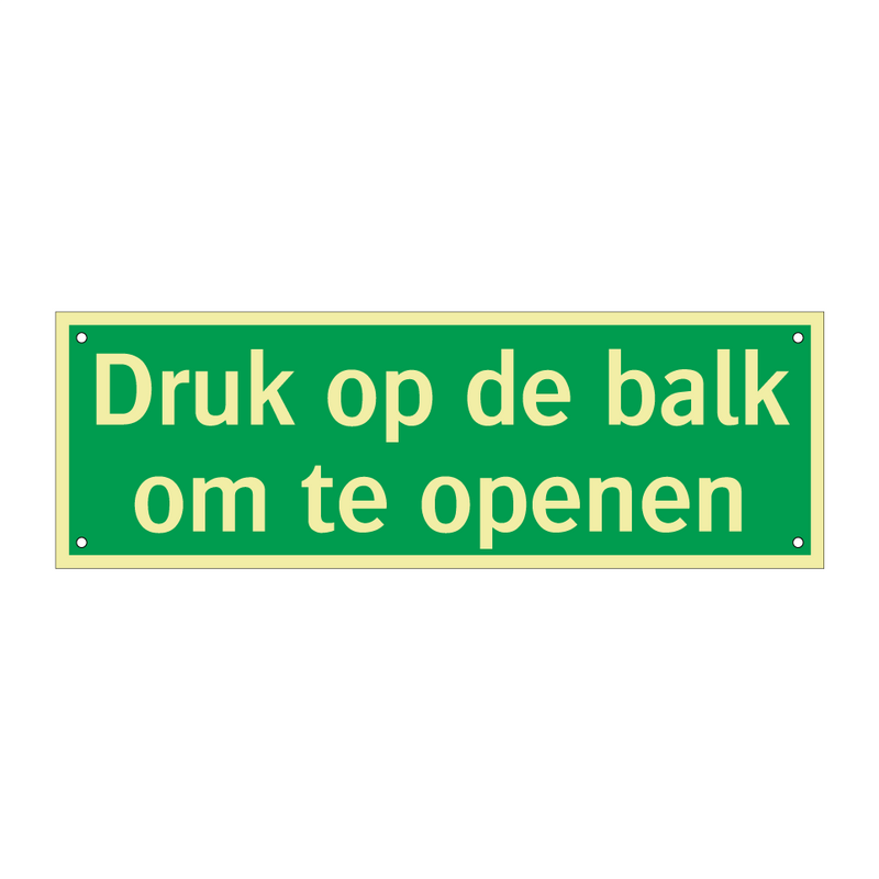 Druk op de balk om te openen