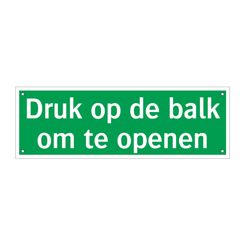 Druk op de balk om te openen