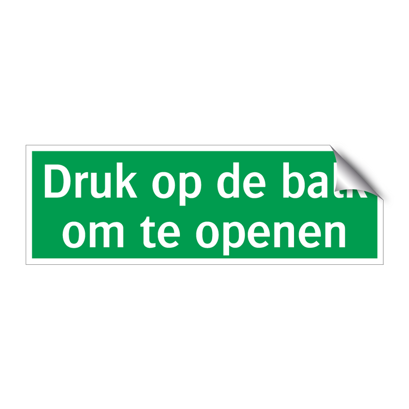 Druk op de balk om te openen