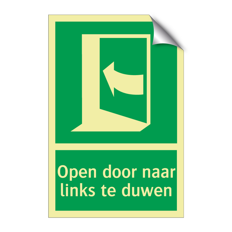 Open door naar links te duwen & Open door naar links te duwen & Open door naar links te duwen