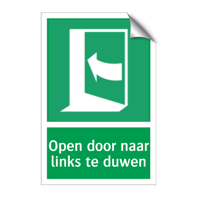 Open door naar links te duwen & Open door naar links te duwen & Open door naar links te duwen