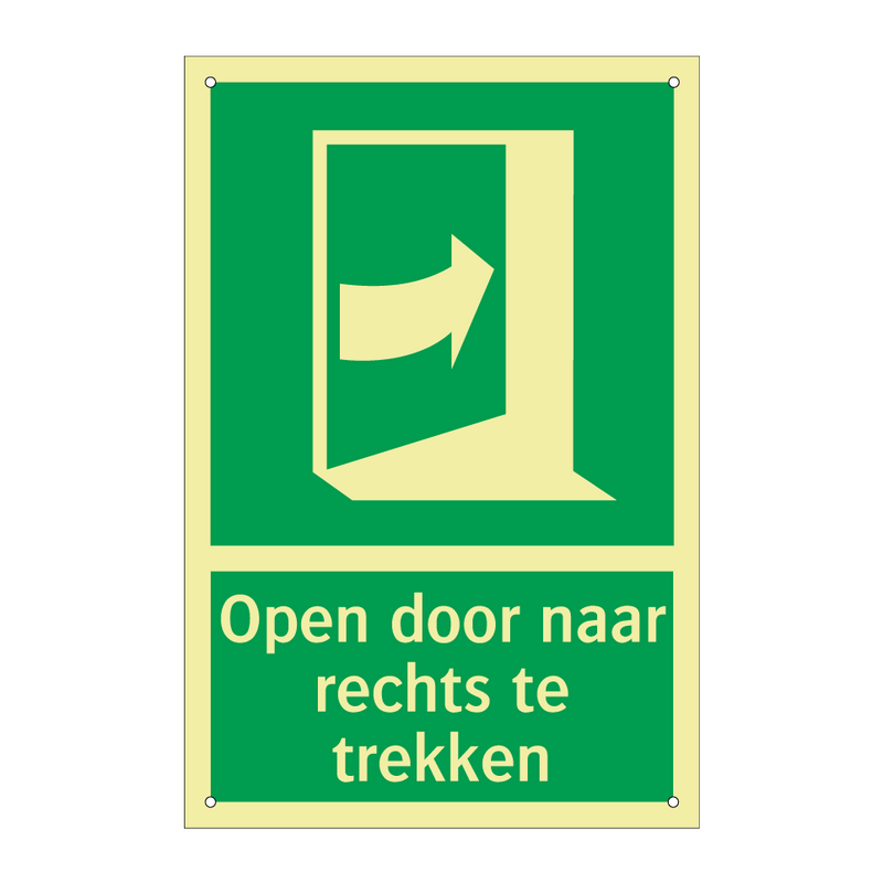 Open door naar rechts te trekken & Open door naar rechts te trekken