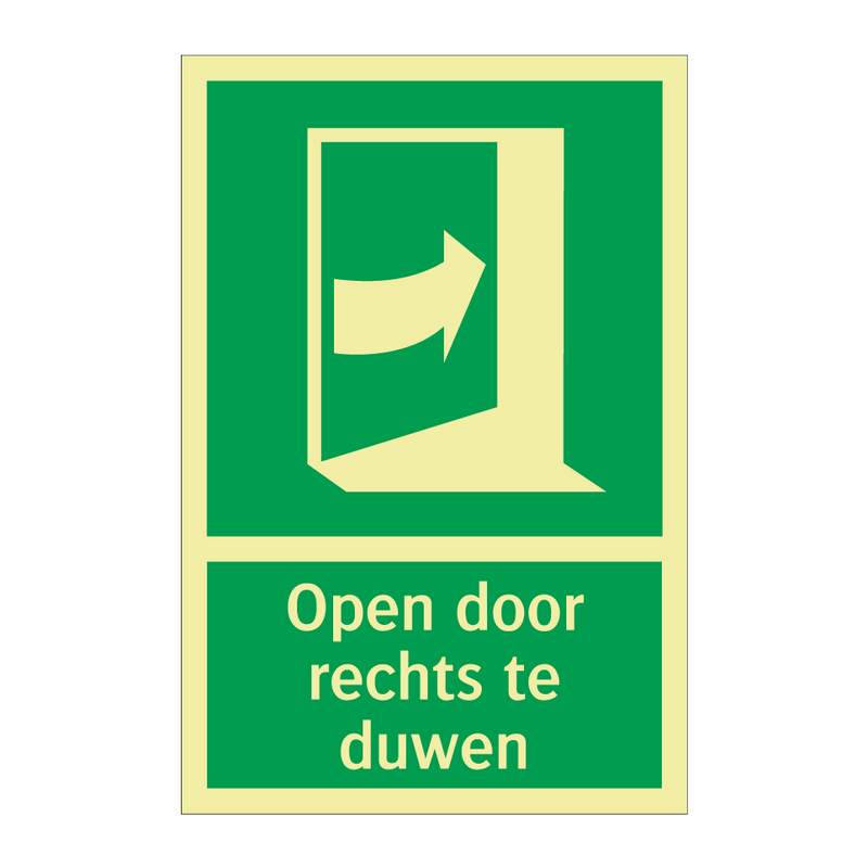 Open door rechts te duwen & Open door rechts te duwen & Open door rechts te duwen