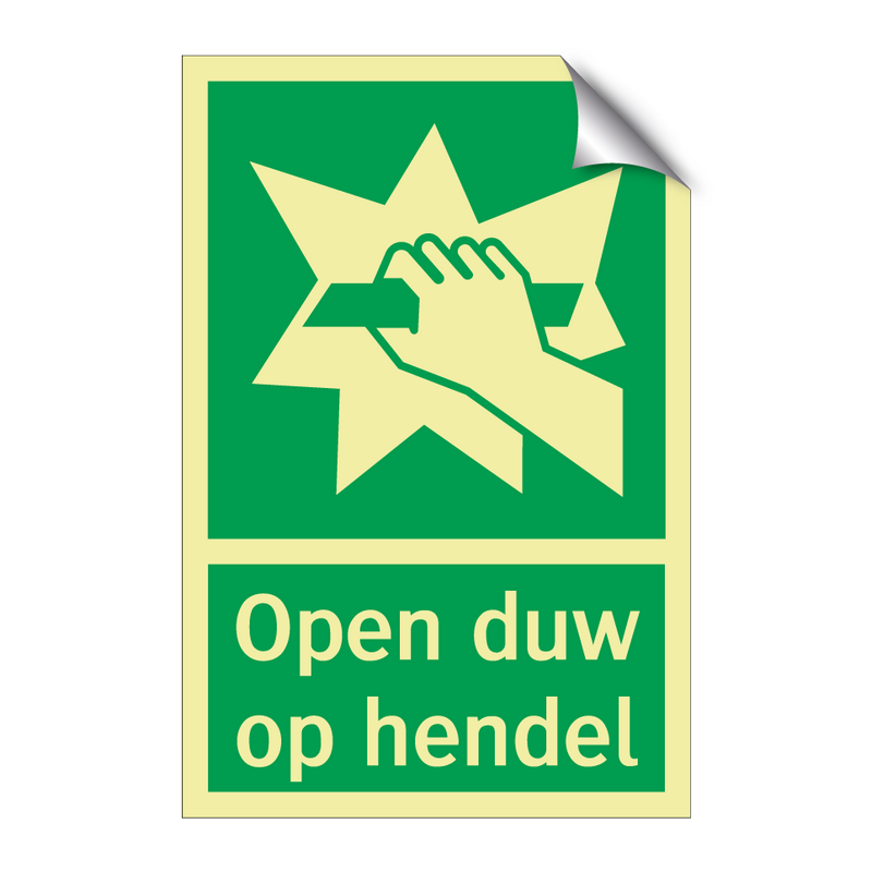 Open duw op hendel & Open duw op hendel & Open duw op hendel & Open duw op hendel