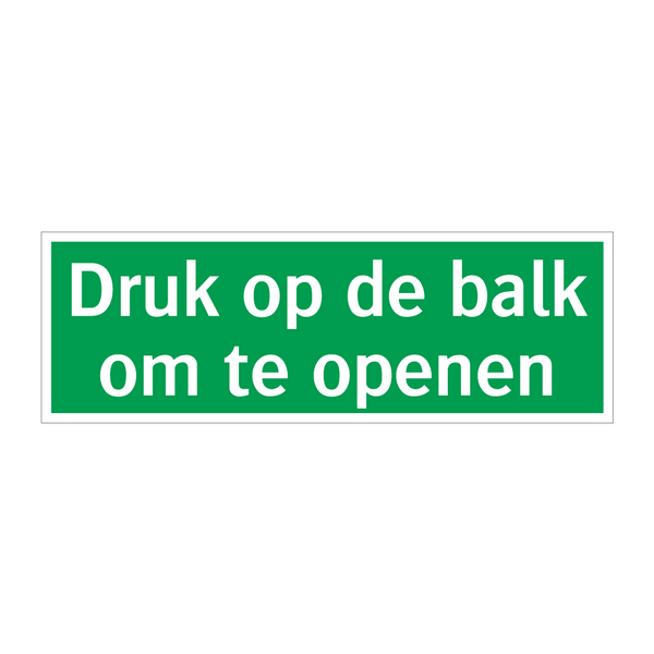 Druk op de balk om te openen