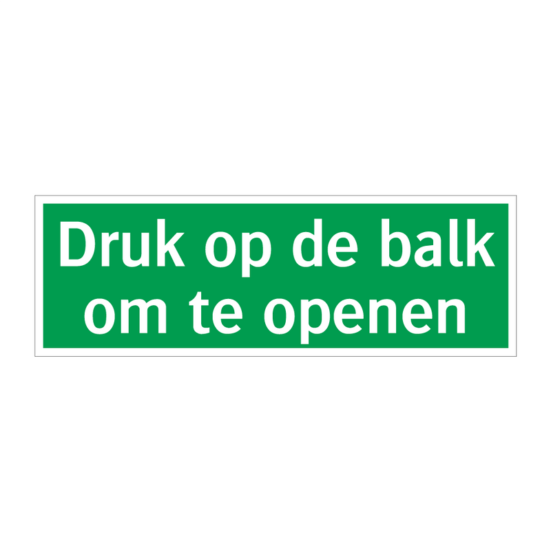 Druk op de balk om te openen