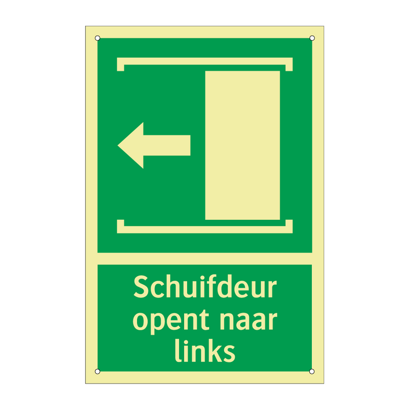 Schuifdeur opent naar links & Schuifdeur opent naar links & Schuifdeur opent naar links