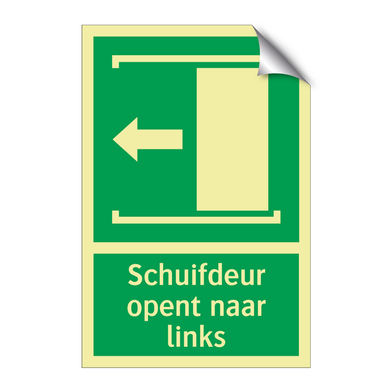 Schuifdeur opent naar links & Schuifdeur opent naar links & Schuifdeur opent naar links