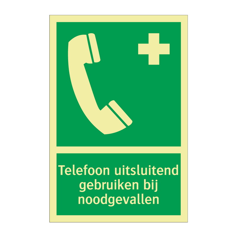 Telefoon uitsluitend gebruiken bij noodgevallen & Telefoon uitsluitend gebruiken bij noodgevallen