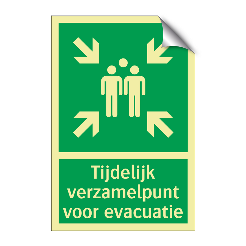 Tijdelijk verzamelpunt voor evacuatie & Tijdelijk verzamelpunt voor evacuatie